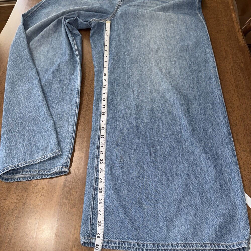 Gap Superlight Pull On Baggy Jeans Pants Light Wash Denim High Rise Wide Leg XXL - Picture 9 of 10